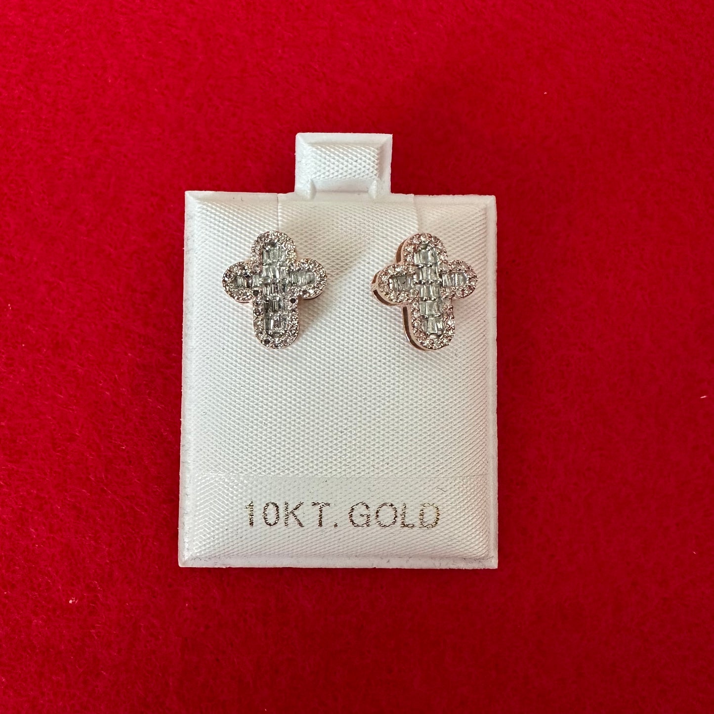 Cross Diamond Earrings